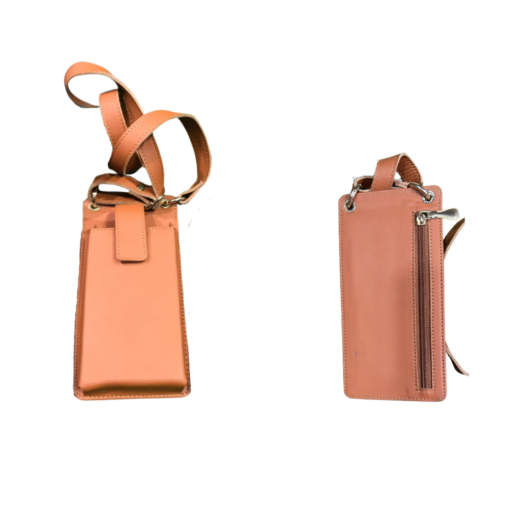 The LB-0802 Crossbody Bag — Brown