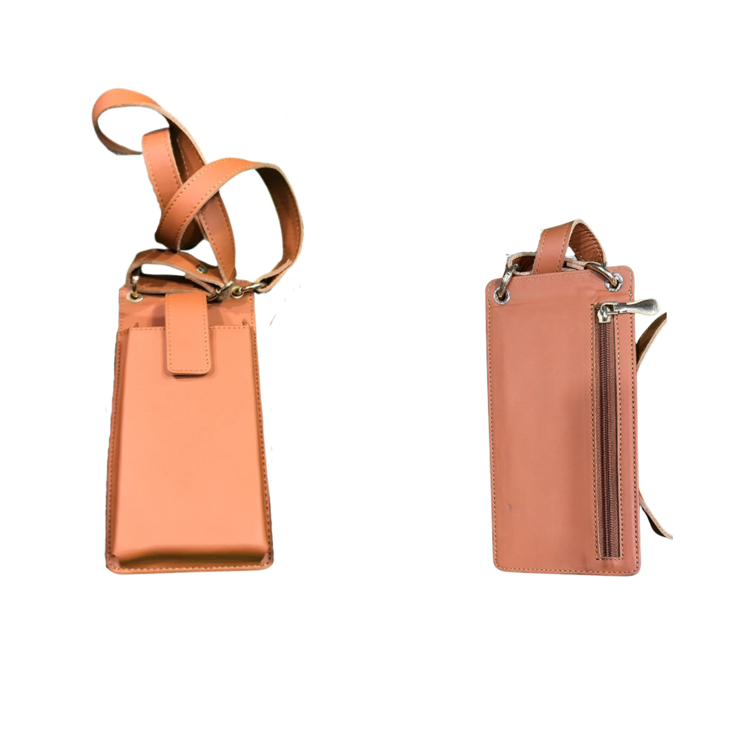 The LB-0802 Crossbody Bag — Brown
