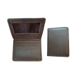 The LW-0061 Folding Cardholder — Dark Brown