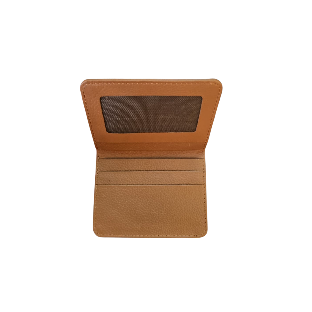 The LW-0061 Folding Cardholder — Brown