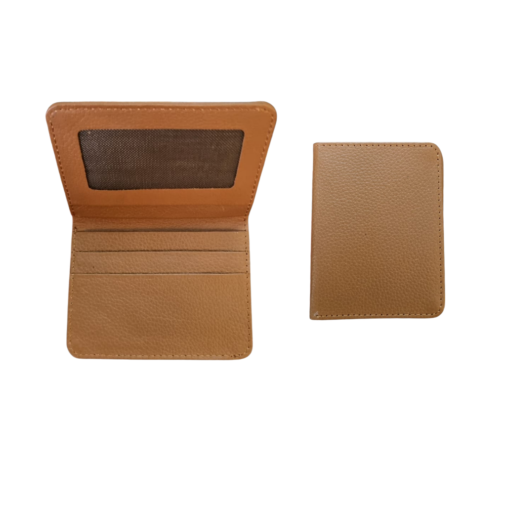 The LW-0061 Folding Cardholder — Brown
