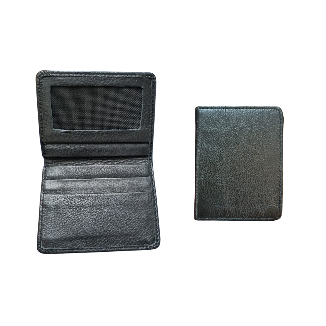 The LW-0061 Folding Cardholder — Black