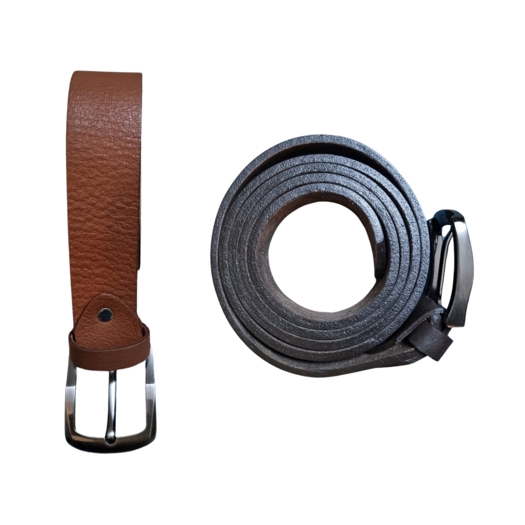 The LT-0005 Camel Leather Belt — Brown