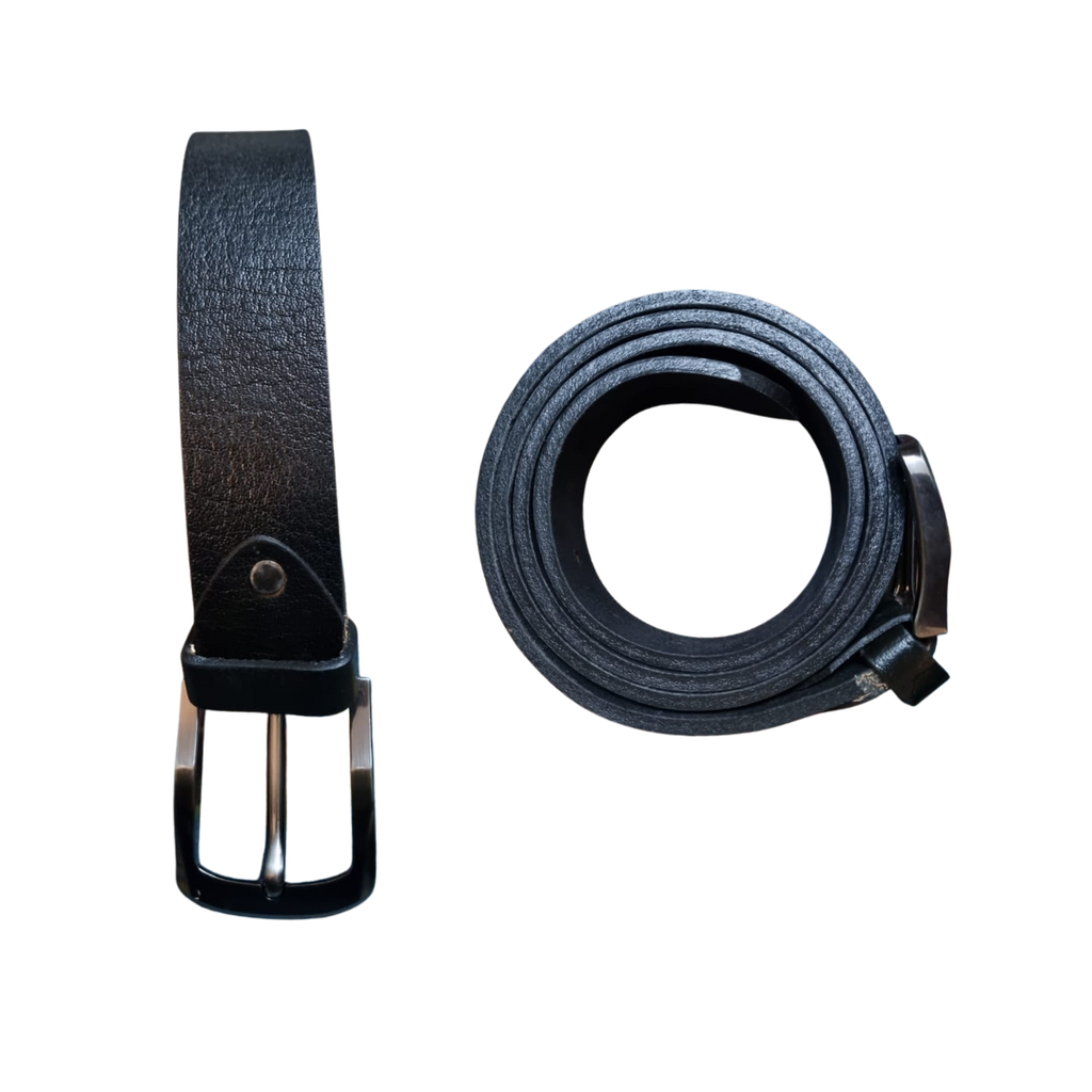 The LT-0005 Camel Leather Belt — Black