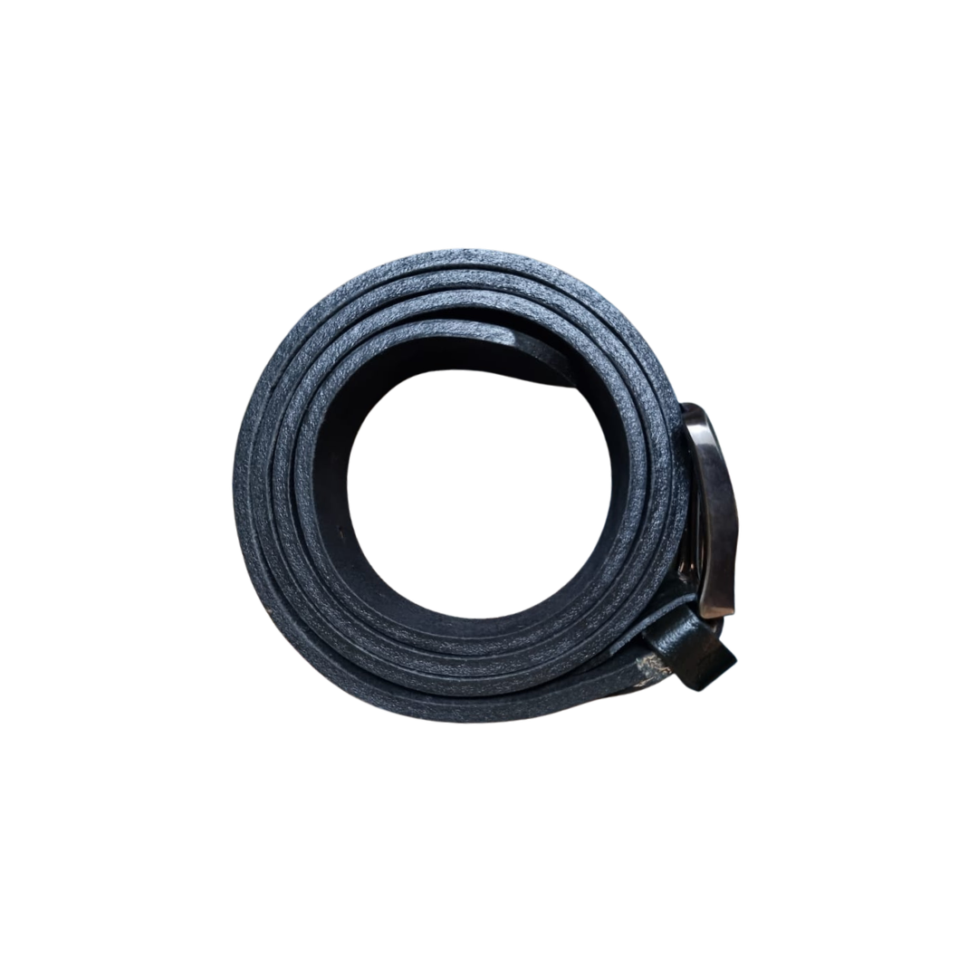 The LT-0005 Camel Leather Belt — Black