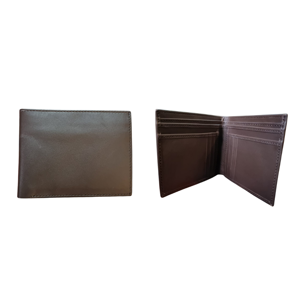 The LW-0211 Slim Billfold Wallet — Dark Brown