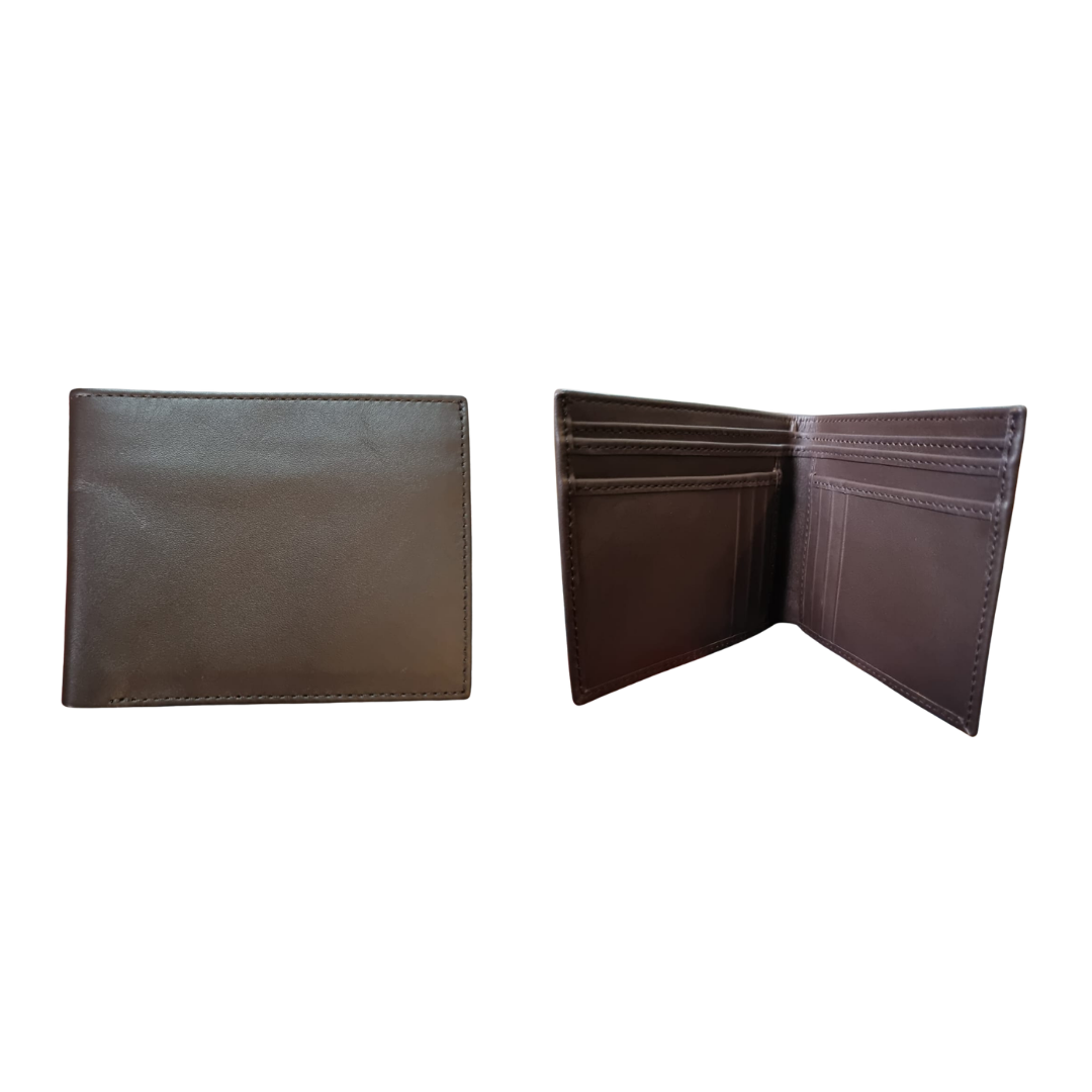 The LW-0211 Slim Billfold Wallet — Dark Brown