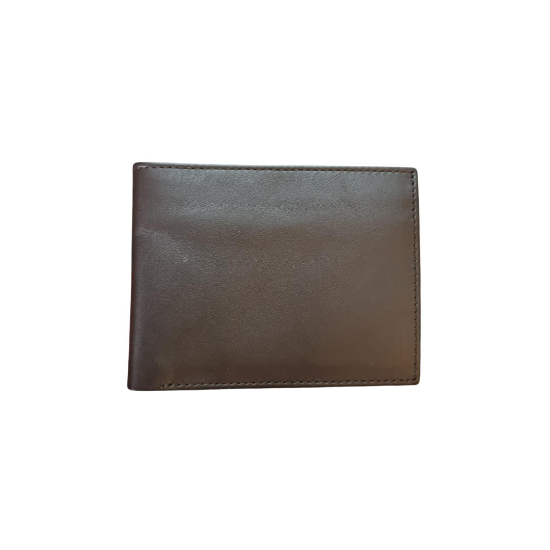 The LW-0211 Slim Billfold Wallet — Dark Brown