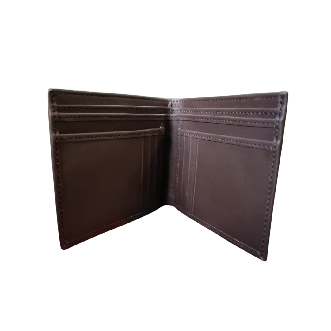 The LW-0211 Slim Billfold Wallet — Dark Brown