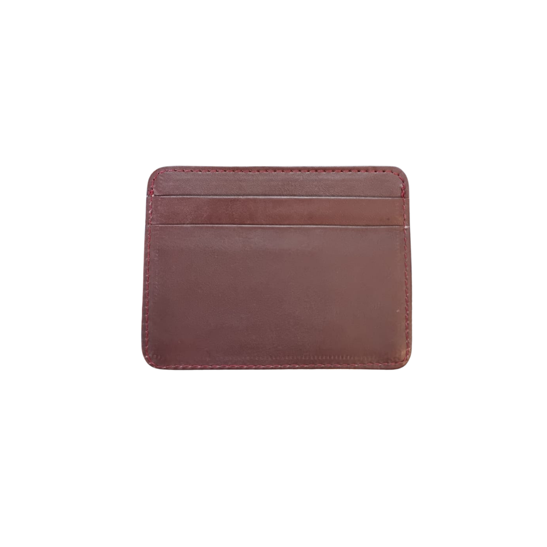 The LW-0003 Slim Cardholder — Maroon