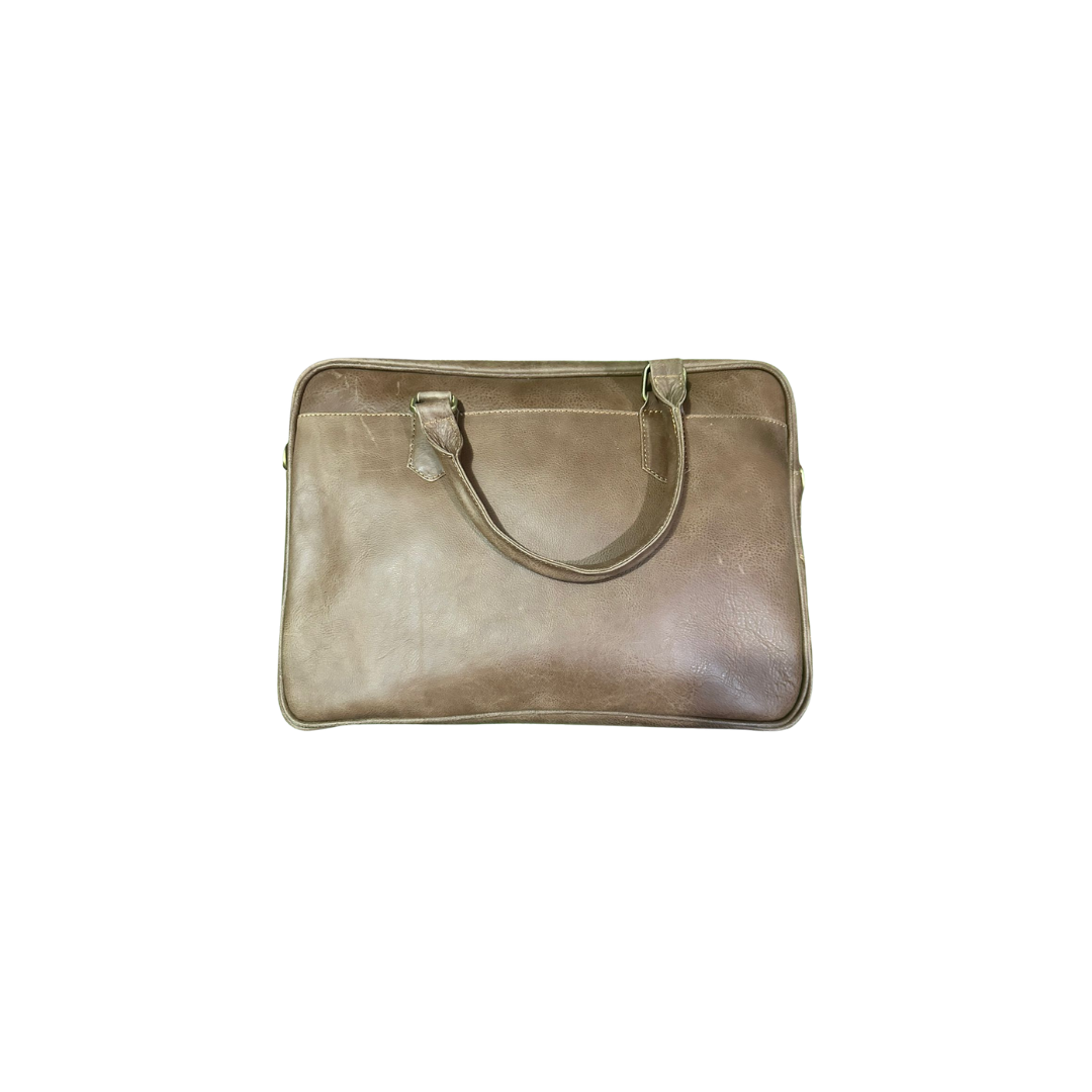 The LB-0004 Laptop Bag — Taupe Brown