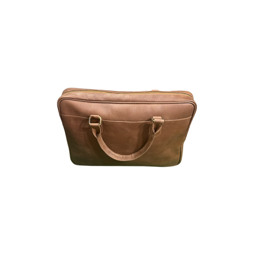 The LB-0004 Leather Laptop Bag — Brown