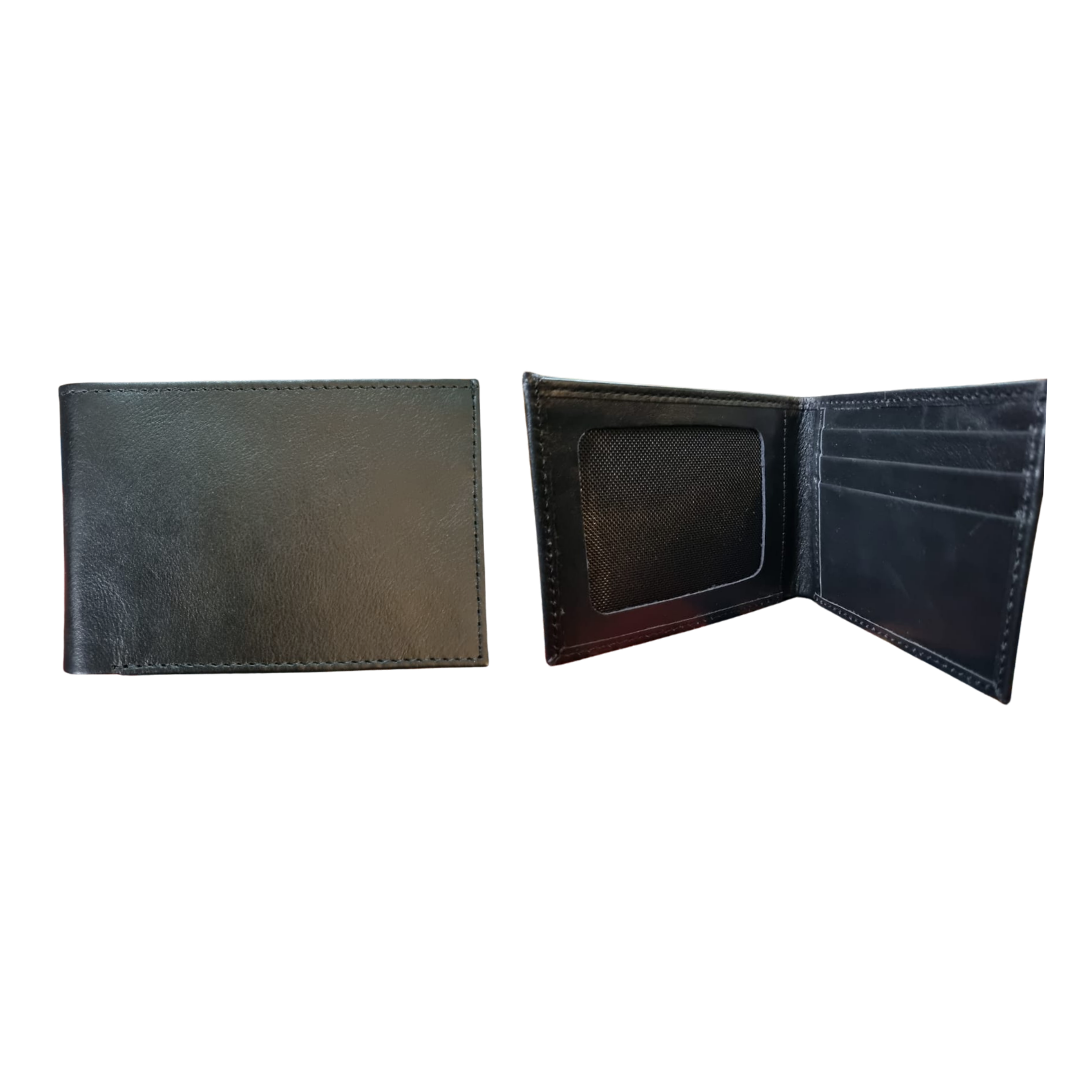 The LW-0214 Slim Billfold Wallet — Black